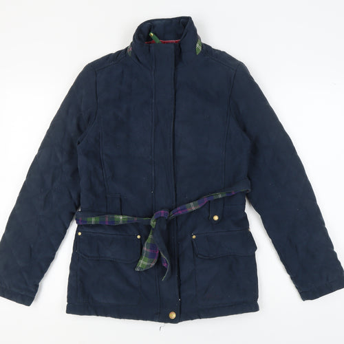 Musto Women's Blue Quilted Jacket Size 10