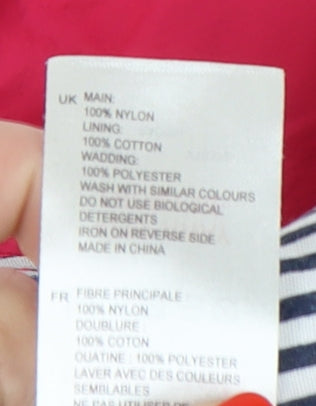 White Stuff Women's Pink Puffer Waistcoat Size 12