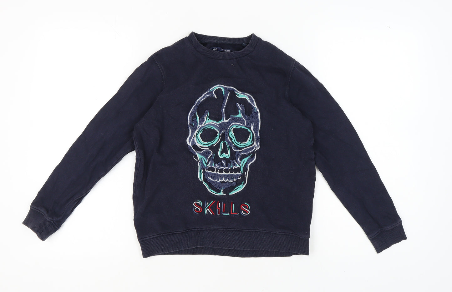 Next Boys Blue Skull Sweatshirt - Pullover, 10 Years