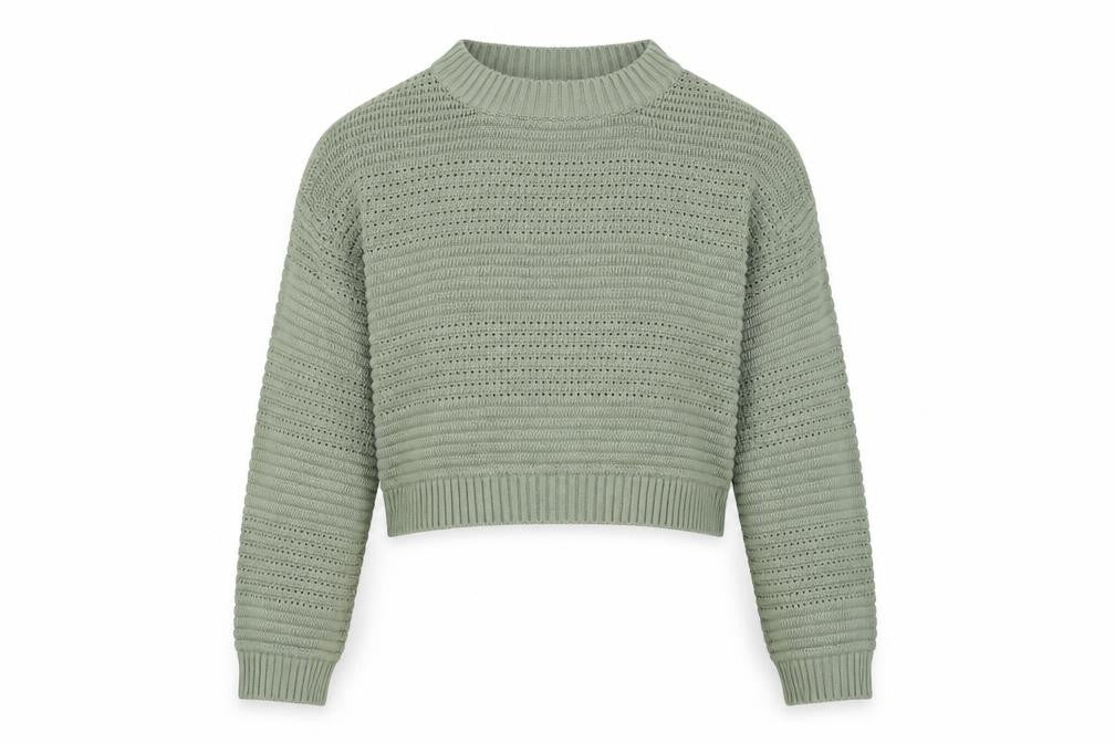 Front view of New Look Teens Green jumper, size 14
