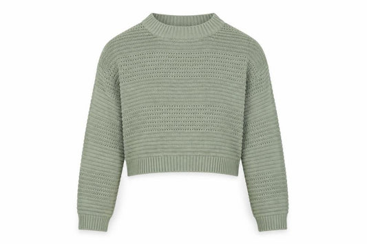 Front view of New Look Teens Green jumper, size 14