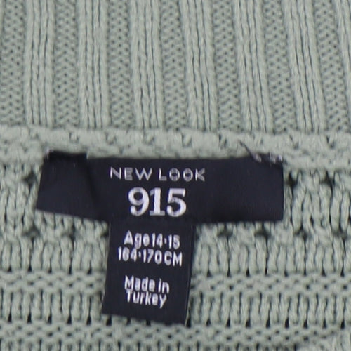 New Look Teens Green Pullover Jumper Size 14
