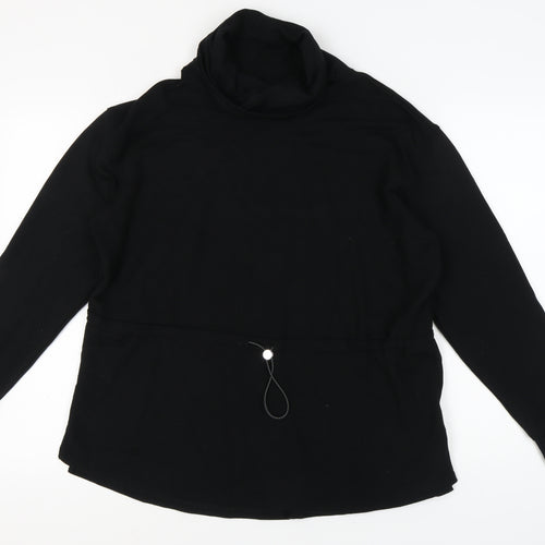Next Women's Black High Neck Sweatshirt, Size M