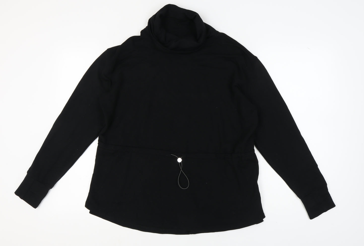 Next Women's Black High Neck Sweatshirt, Size M