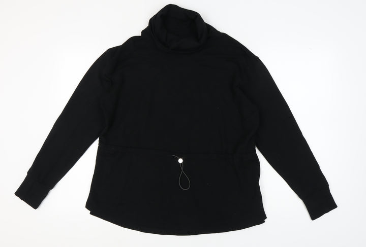 Next Women's Black High Neck Sweatshirt, Size M