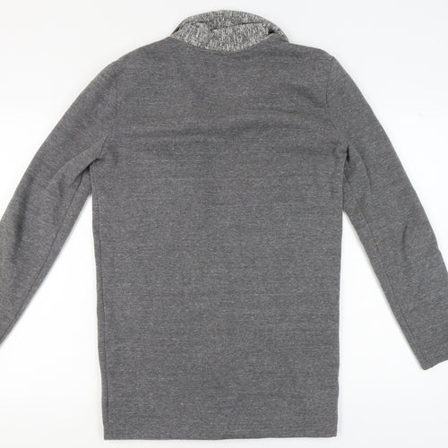 River Island Women's Grey Open Front Cardigan XS Long Sleeve