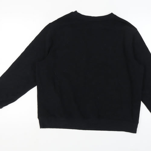 Marks and Spencer Women's Black Sequin Sweatshirt Size 14