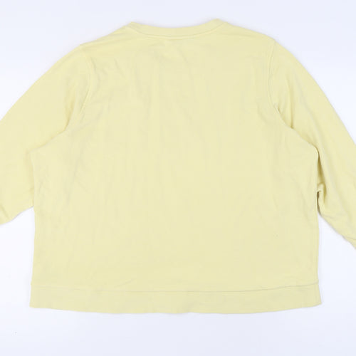 Marks and Spencer Women's Yellow Pullover Sweatshirt 22