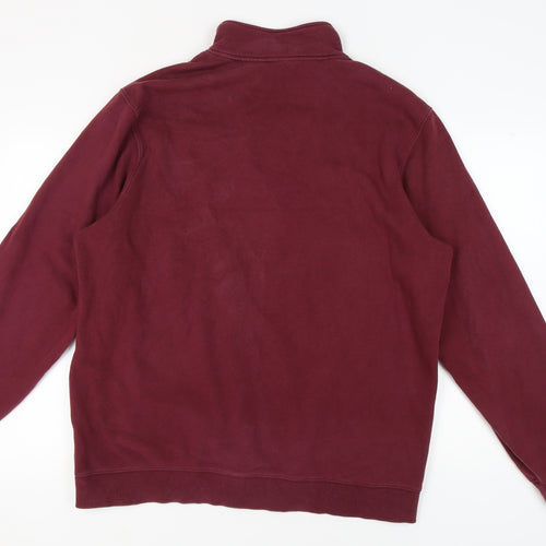 Sport-Tek Men's Red XL Logo 1/4 Zip Sweatshirt