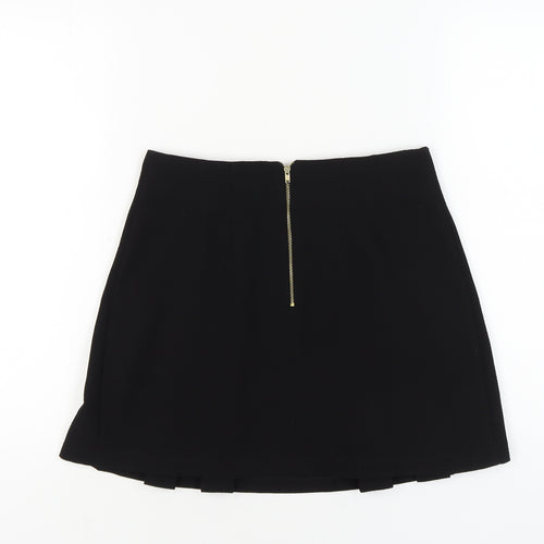 Topshop Women's Black Pleated Skirt Size 10