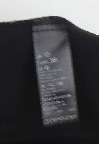 Topshop Women's Black Pleated Skirt Size 10