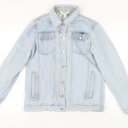 Miss Selfridge Women's Blue Denim Jacket Size 12