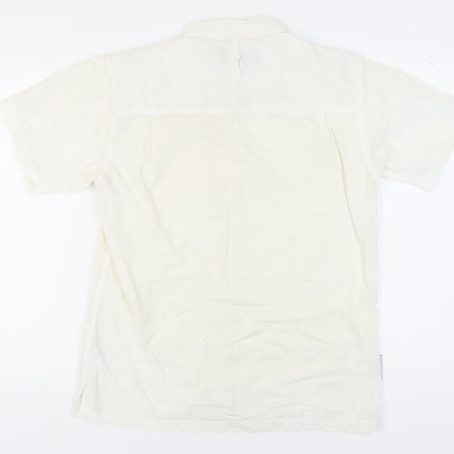 Mountain Warehouse Men's White Cotton Button-Up Shirt
