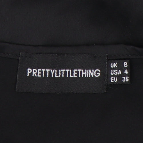 PrettyLittleThing Women's Black Dress Size 8
