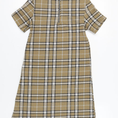 Stradivarius Women's Multicoloured Plaid Dress Sz S