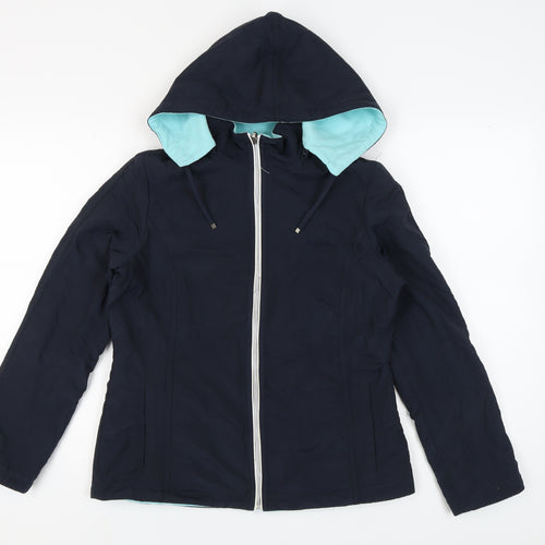 Maine New England Women's Blue Hooded Jacket Size 12