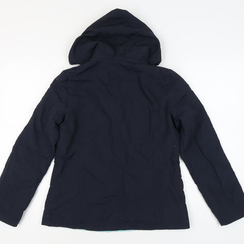 Maine New England Women's Blue Hooded Jacket Size 12