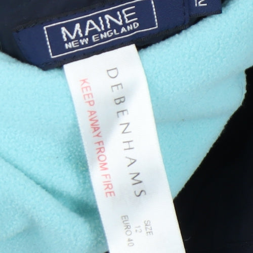 Maine New England Women's Blue Hooded Jacket Size 12