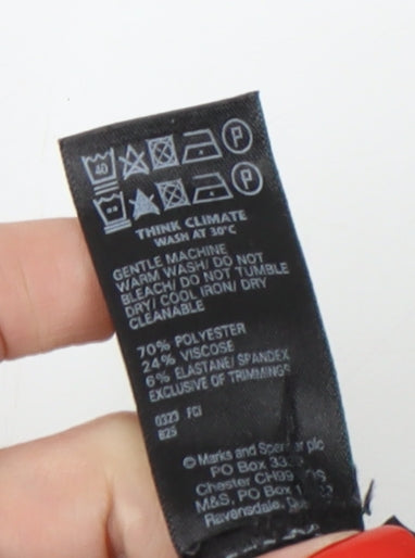 Marks and Spencer Women's Black Houndstooth Leggings Size 12