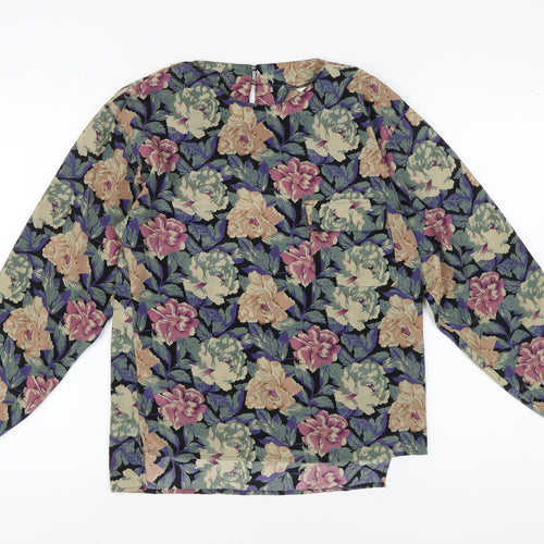 Next Women's Multicoloured Floral Long Sleeve Shirt