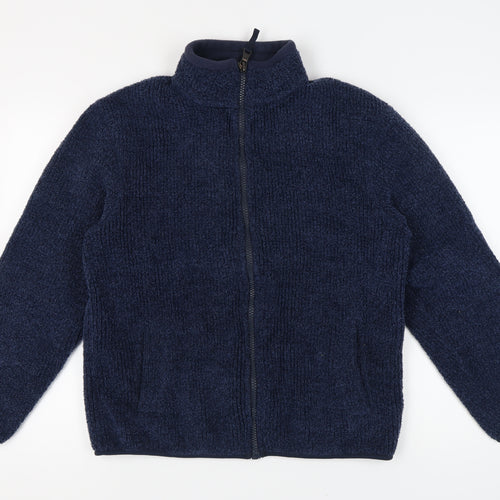 Marks and Spencer Men's Blue Zip Jacket Medium