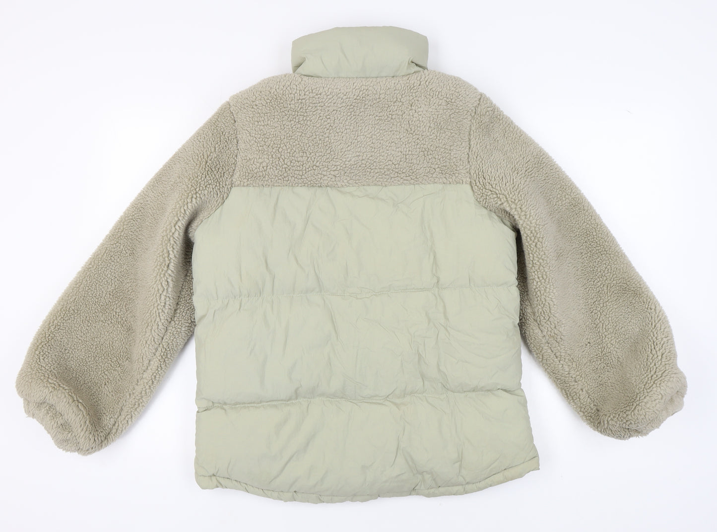 Weekend Vibes Women's Beige Puffer Jacket Size 8