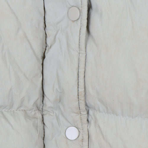 Weekend Vibes Women's Beige Puffer Jacket Size 8