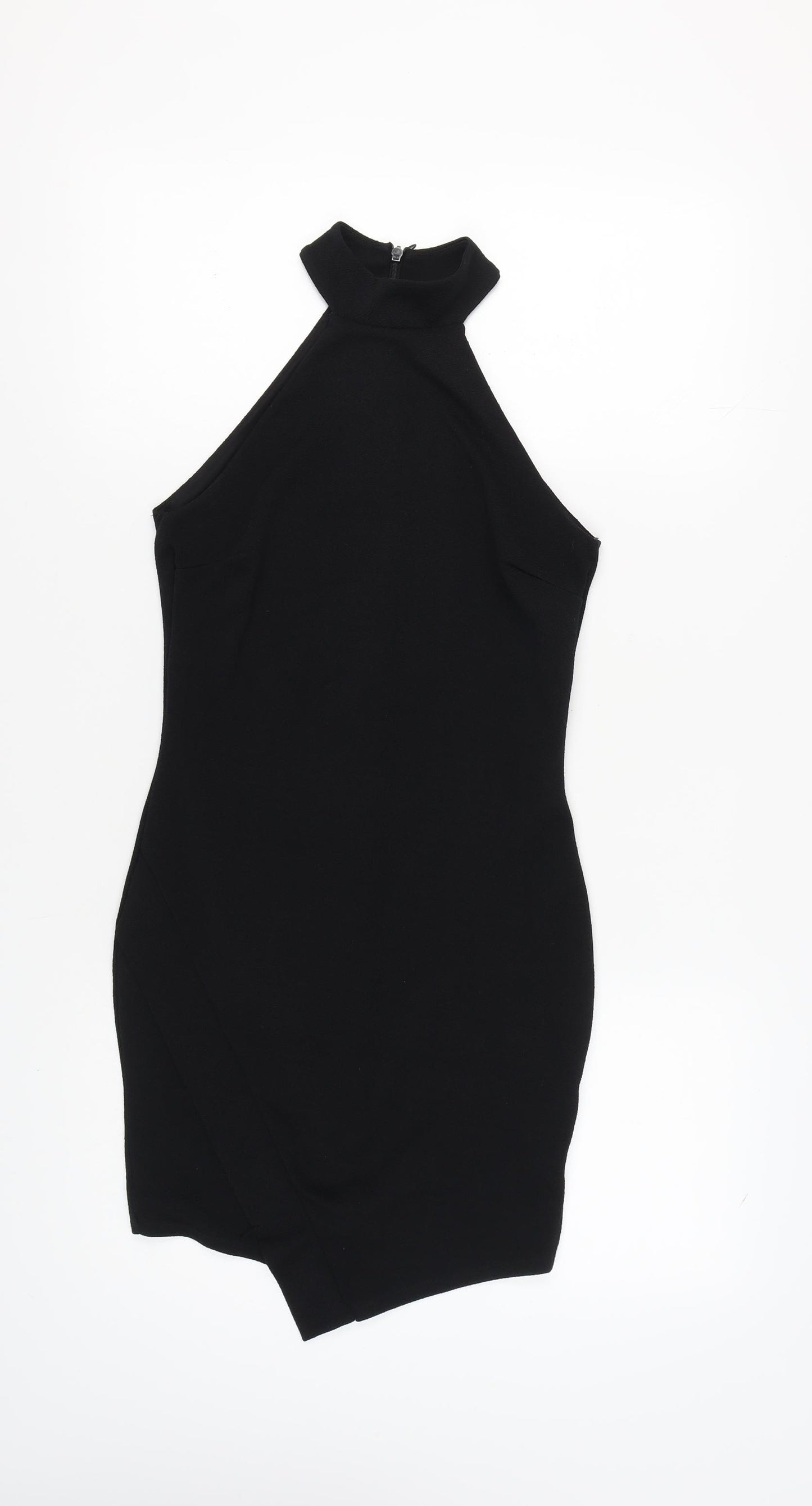 River Island Women's Black High Neck Dress Size 10