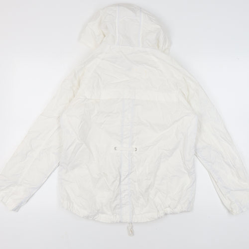 Marks & Spencer Women's White Hooded Jacket Size 10