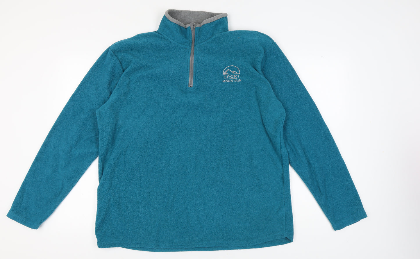 Atlas For Men XL Blue Fleece Pullover Sweatshirt