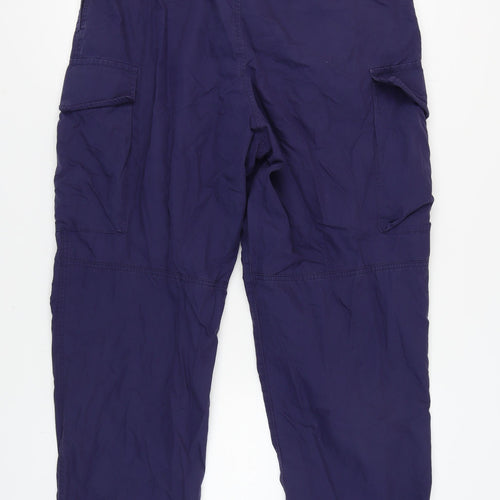 Uniqlo Men's Blue Cargo Trousers XL