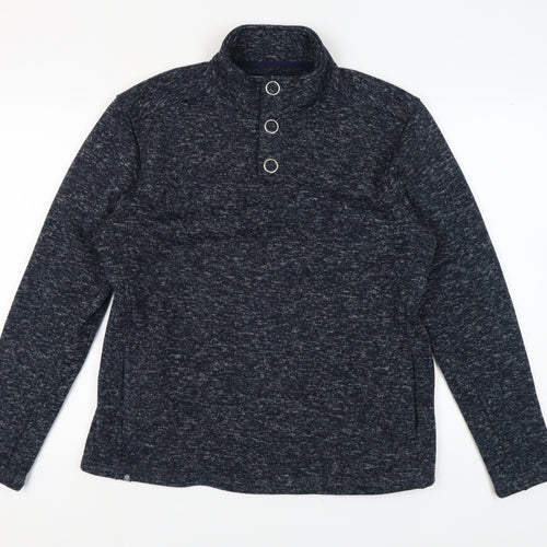 Kensington Eastside Men's Blue Henley Sweatshirt L