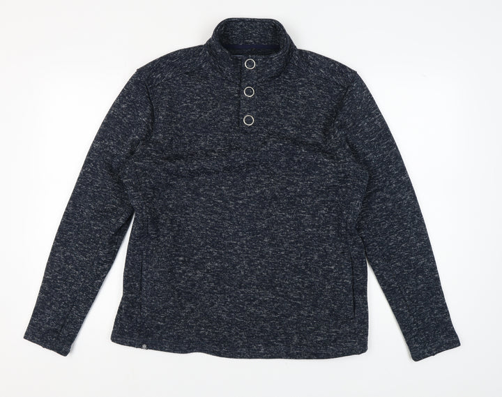 Kensington Eastside Men's Blue Henley Sweatshirt L