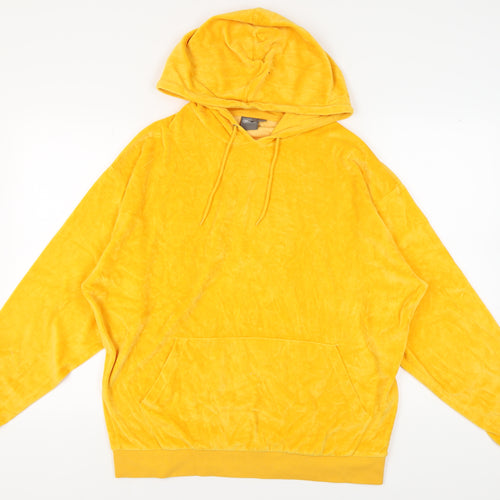 ASOS Yellow Unisex Pullover Hoodie L Casual Stylish