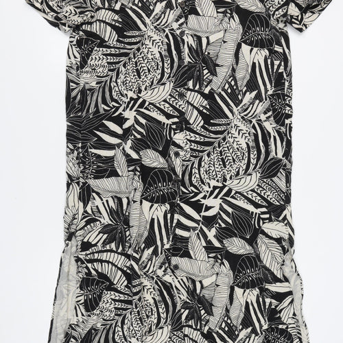 Zara Women's Multicoloured M Shirt Dress, Floral, Casual