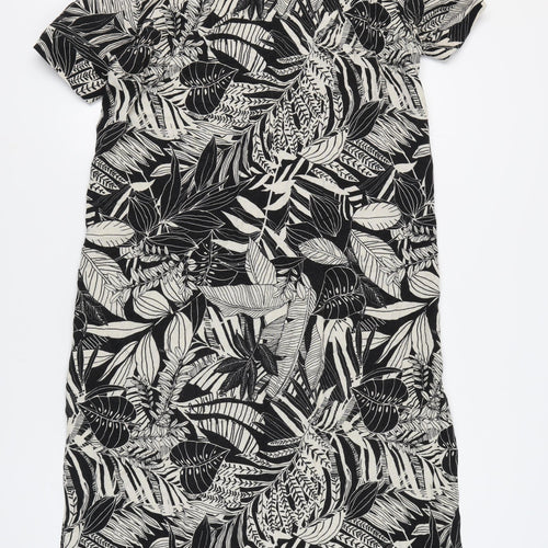 Zara Women's Multicoloured M Shirt Dress, Floral, Casual