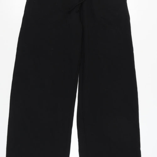 Stradivarius Women's Black Sweatpants, M, Elastic Waist, Knit