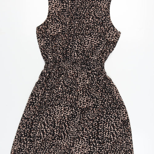 New Look Women's Animal Print Shift Dress, UK 8
