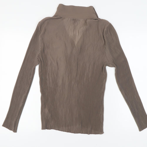 Next Women's Brown Collared Blouse - Size 16