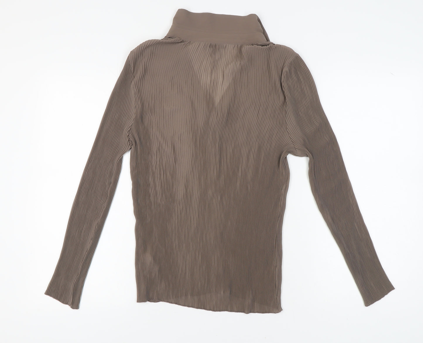 Next Women's Brown Collared Blouse - Size 16