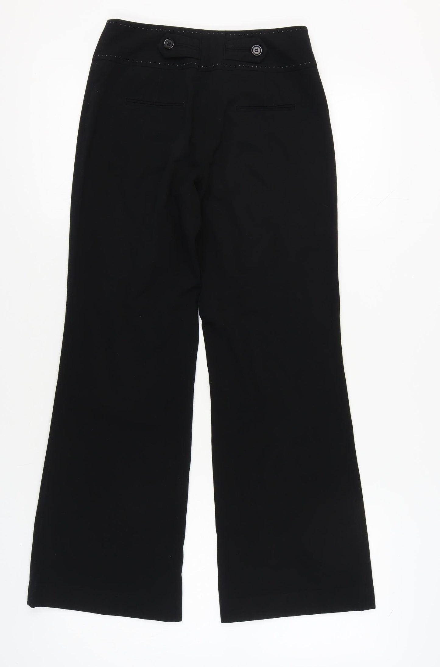 Next Women's Black Straight Trousers Size 6