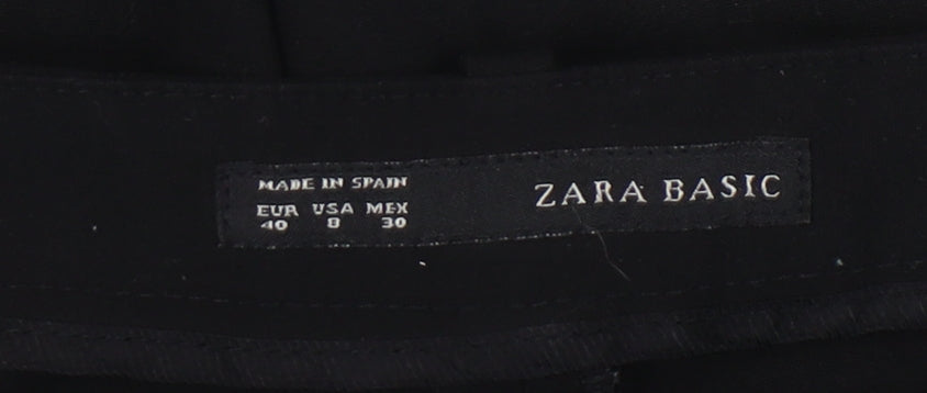 Zara Women's Black Straight Trousers Size 12