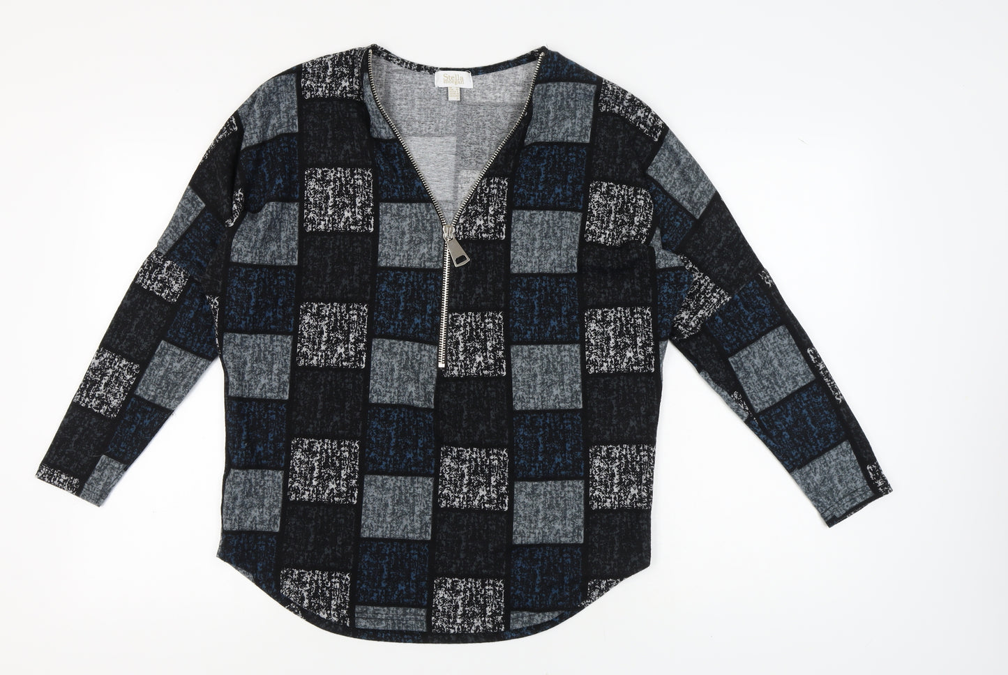 Stella Morgan Women's Geometric V-Neck Top Size 10