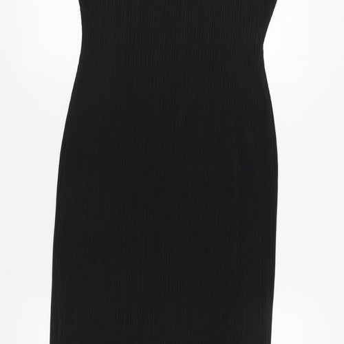 River Island Women's Black Bodycon Midi Dress, Size 12