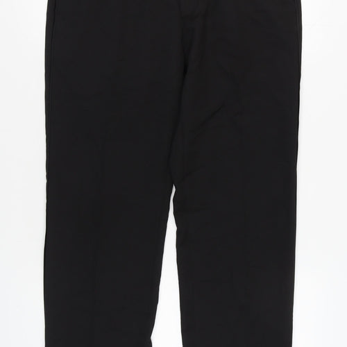 Marks & Spencer Men's Black Regular Fit Trousers