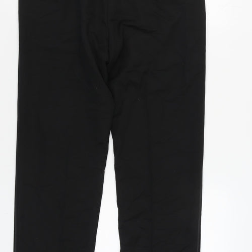 Marks & Spencer Men's Black Regular Fit Trousers
