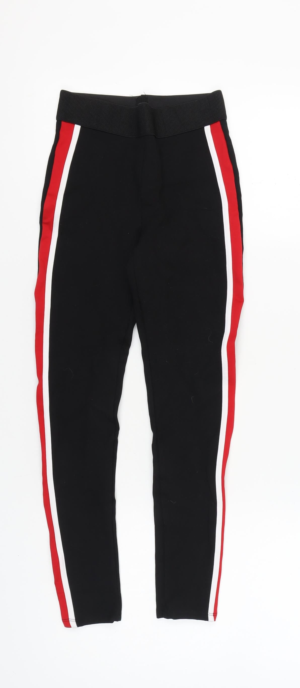 Zara Basic Women's Black XS Side Stripe Leggings