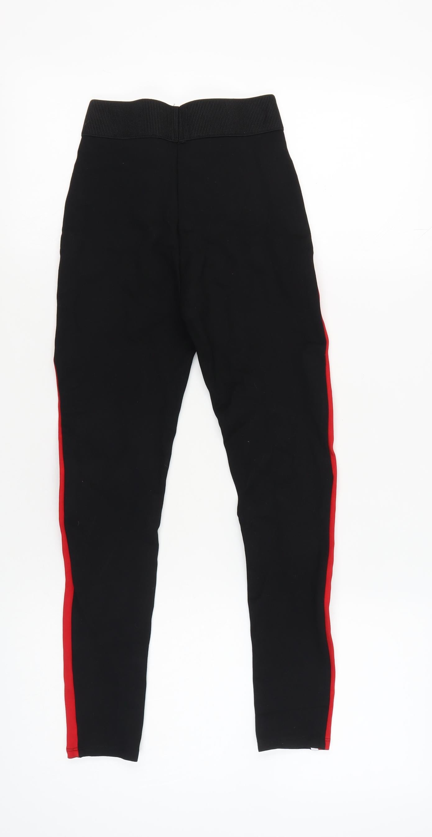 Zara Basic Women's Black XS Side Stripe Leggings