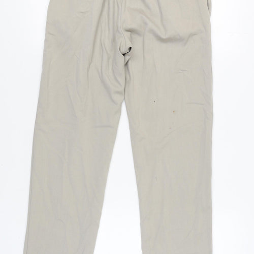 Zara Women's Beige Jogger Trousers S Casual
