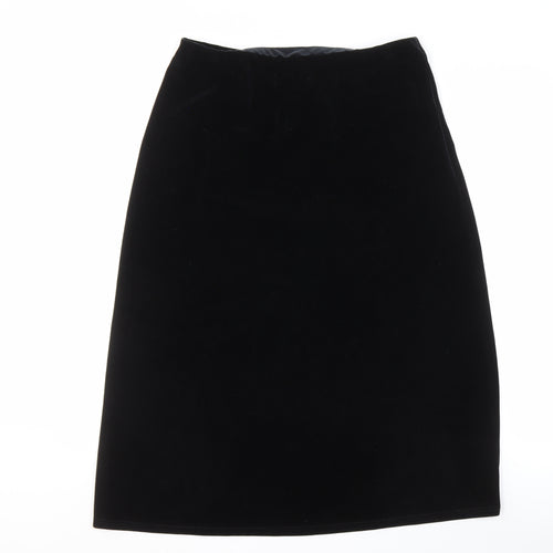 Marks and Spencer Women's Black Midi Skirt, Size 14